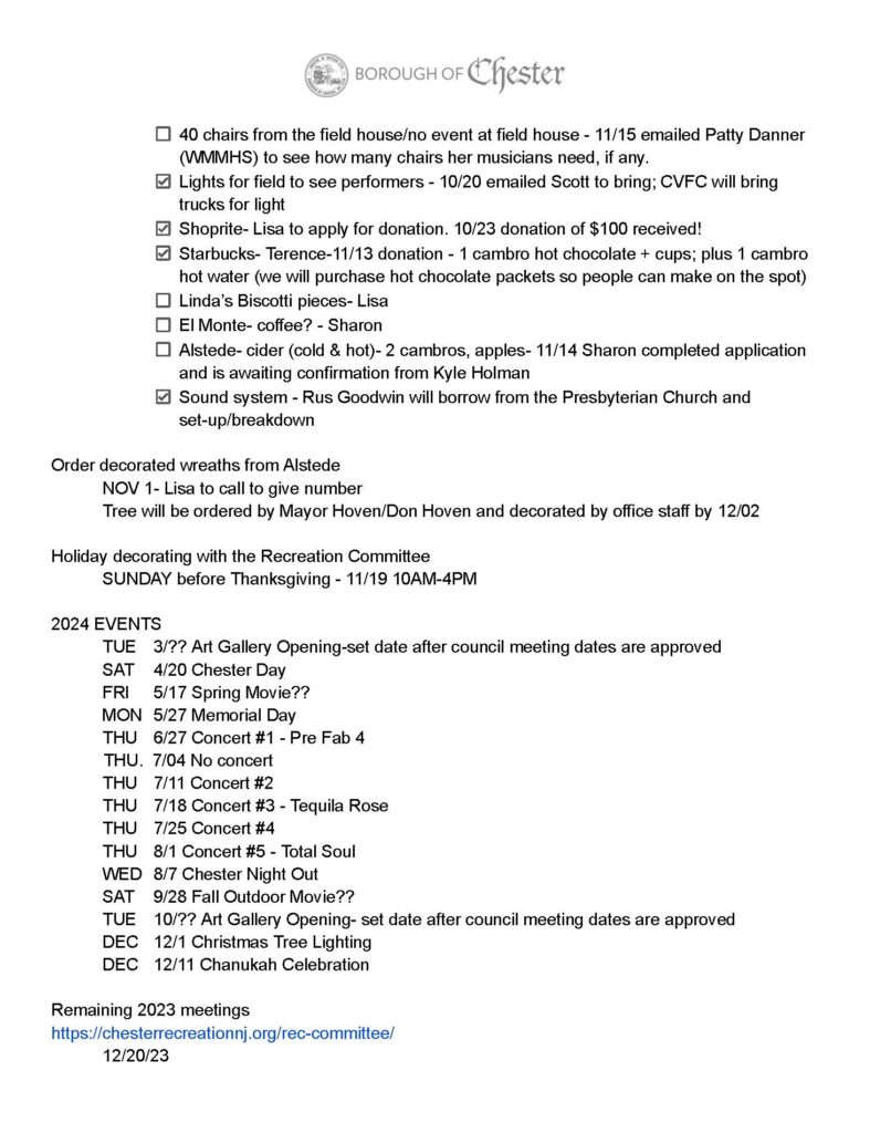 2023-11-15 Recreation Committee Meeting_ Agenda & Minutes_Page_2