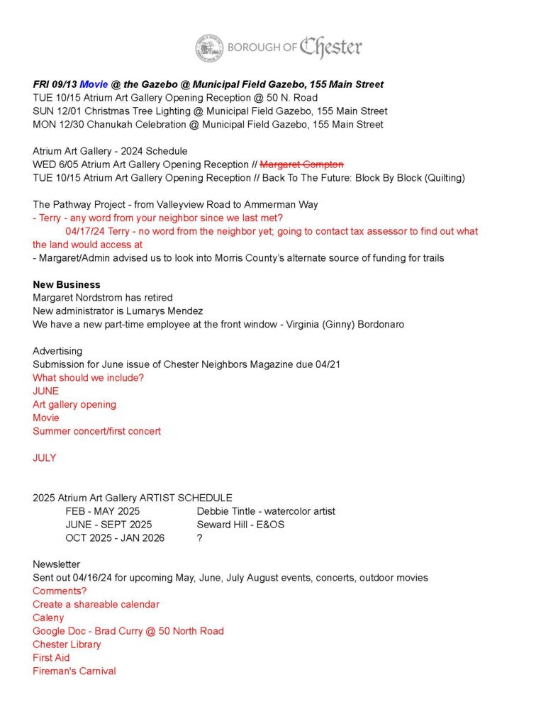 2024-04-17 Recreation Committee Meeting Agenda & Minutes_Page_2