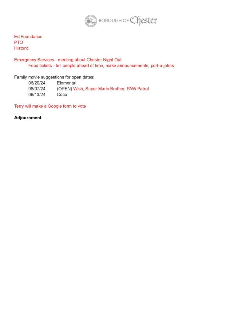2024-04-17 Recreation Committee Meeting Agenda & Minutes_Page_3