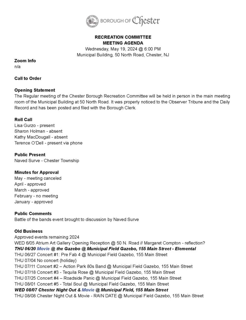 2024-05-19 Recreation Committee Meeting Agenda _Page_1