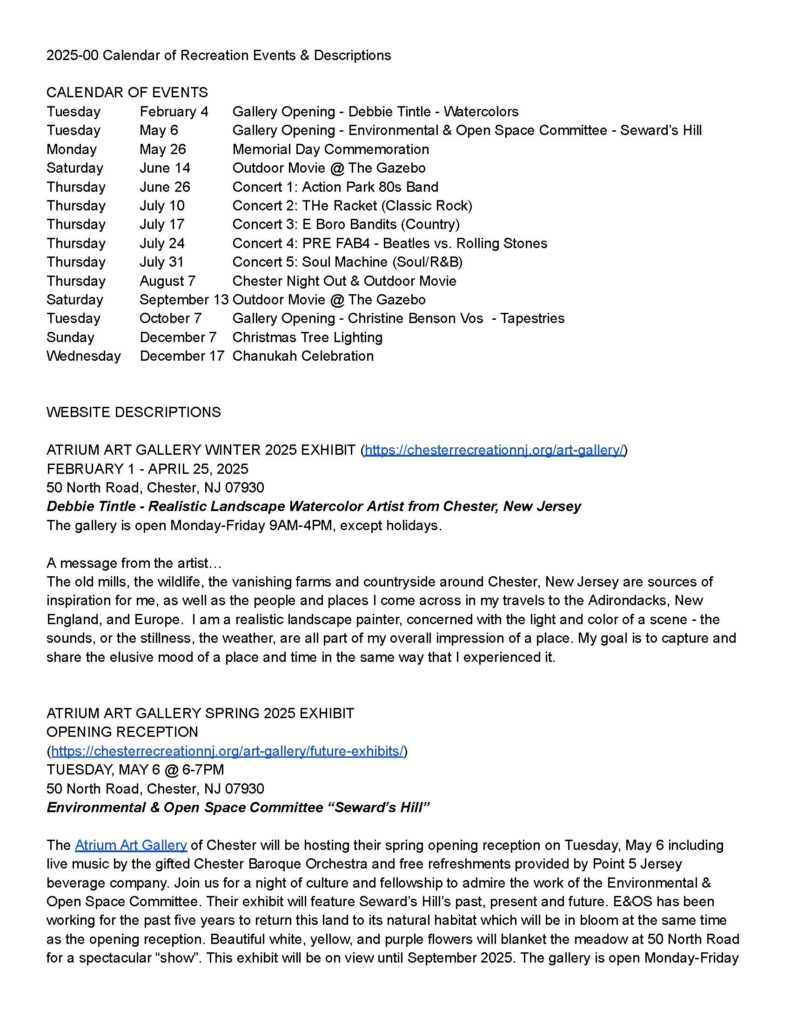 2025-00 Calendar of Recreation Events & Descriptions_Page_1