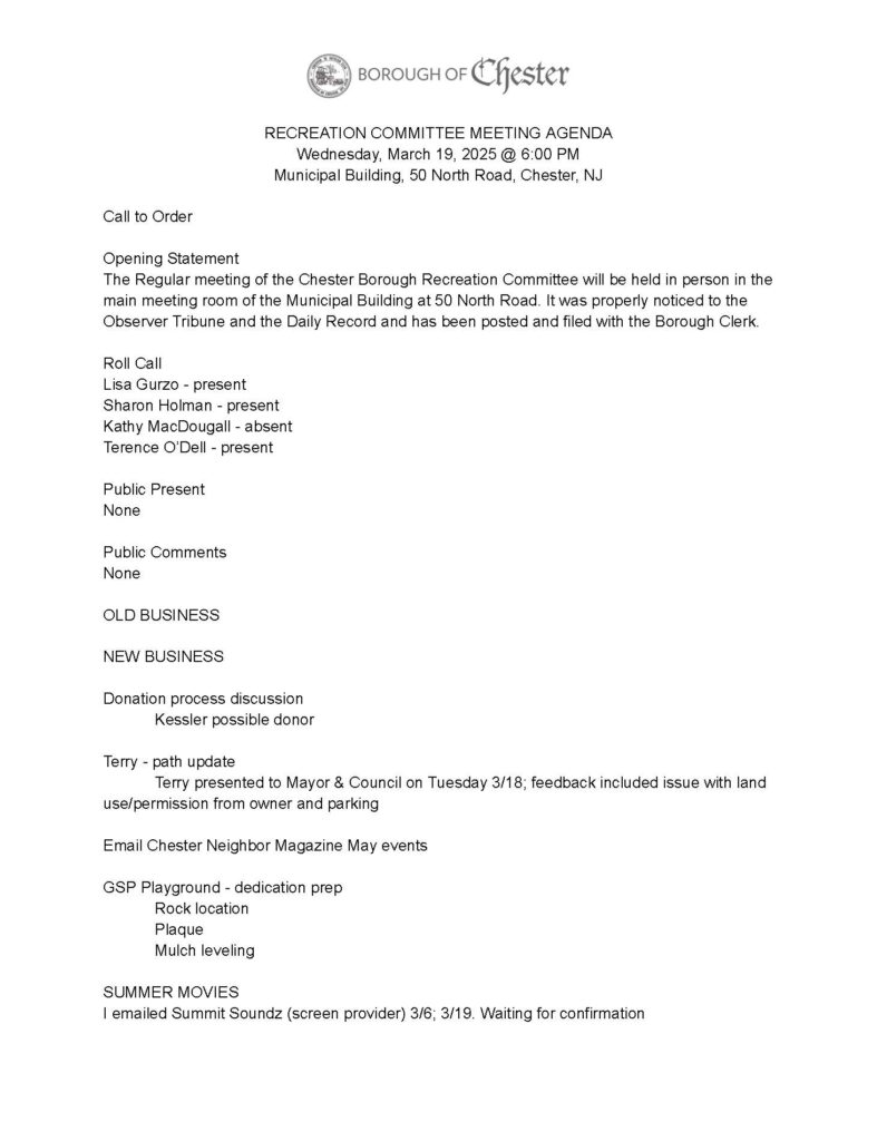2025-03-19 Recreation Committee Meeting Agenda _Page_1